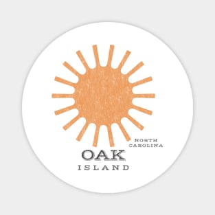 Oak Island, NC Summertime Vacationing Beachgoing Sun Magnet